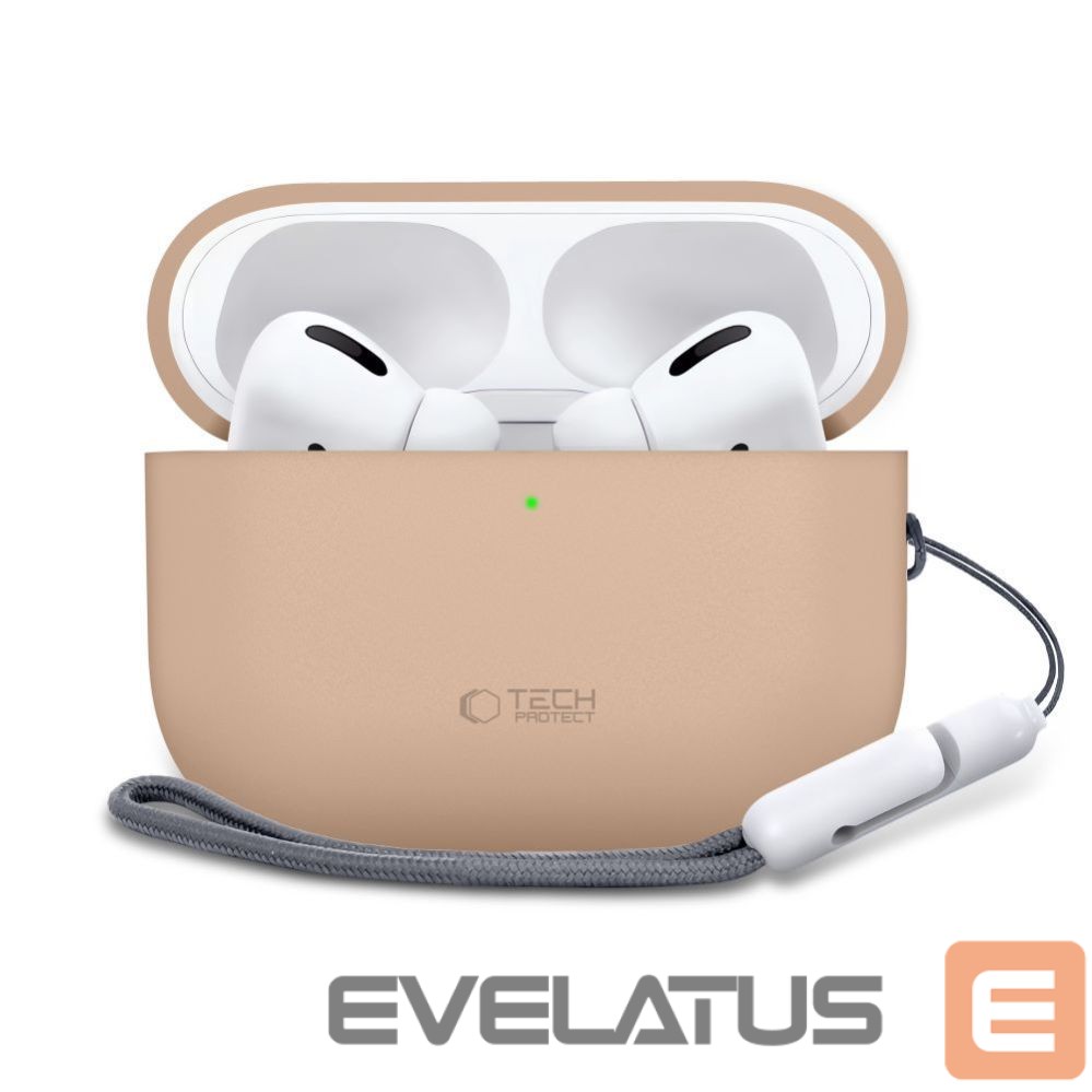 Muud kaubad Tech-Protect Tech-Protect Silicone Case for AirPods Pro 3 - Beige