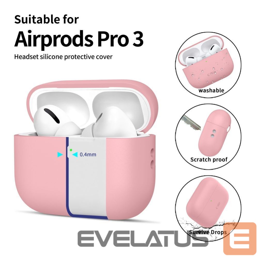 Muud kaubad Tech-Protect Tech-Protect Silicone Case for AirPods Pro 3 - Pink