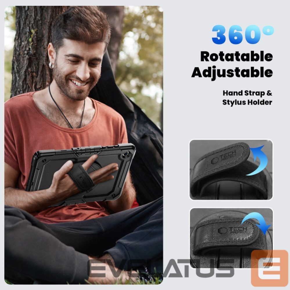 Muud kaubad Tech-Protect Tech-Protect Solid Case for Samsung Galaxy Tab A9+ / A11+ Plus 11.0 X210 / X215 / X216 / X230 / X235 / X236 - Black