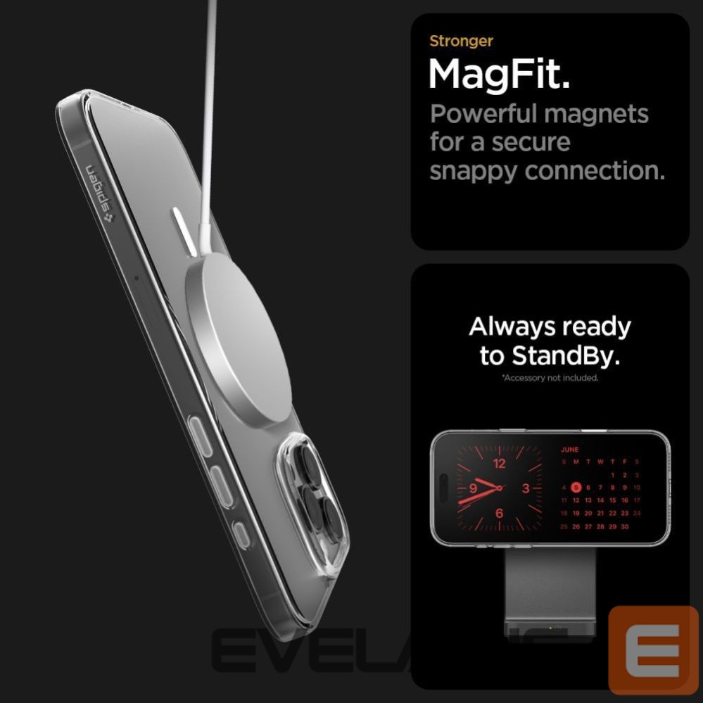 Muud kaubad Spigen Spigen Thin Fit MagSafe Case for iPhone 16 Pro - Clear and White