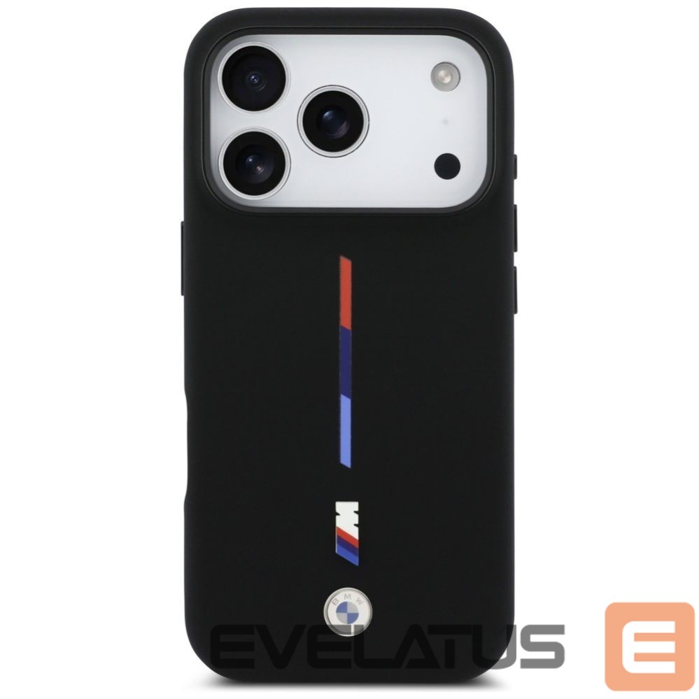 Muud kaubad BMW BMW M Silicon Tricolor Line MagSafe Case for iPhone 17 Pro - Black