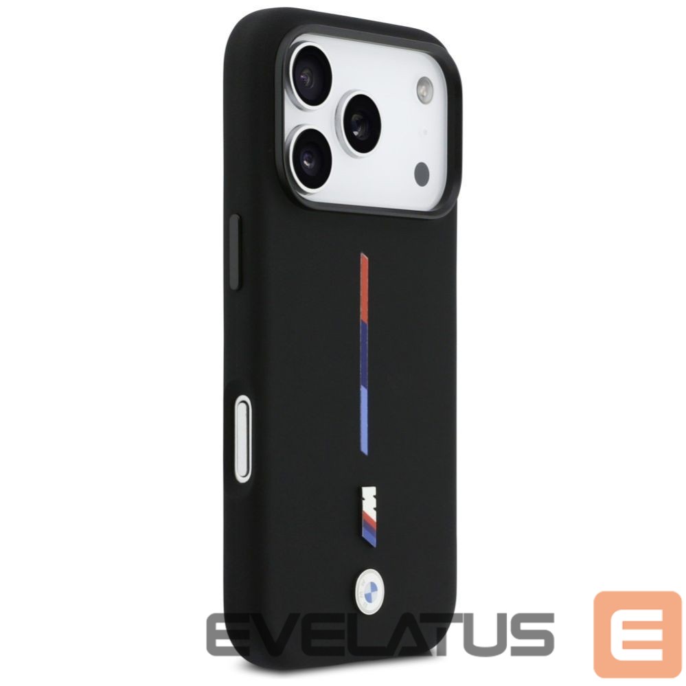 Muud kaubad BMW BMW M Silicon Tricolor Line MagSafe Case for iPhone 17 Pro - Black