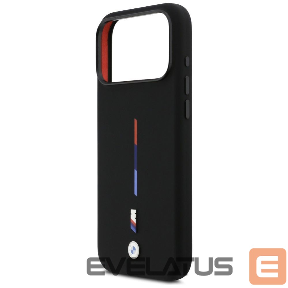 Muud kaubad BMW BMW M Silicon Tricolor Line MagSafe Case for iPhone 17 Pro Max - Black