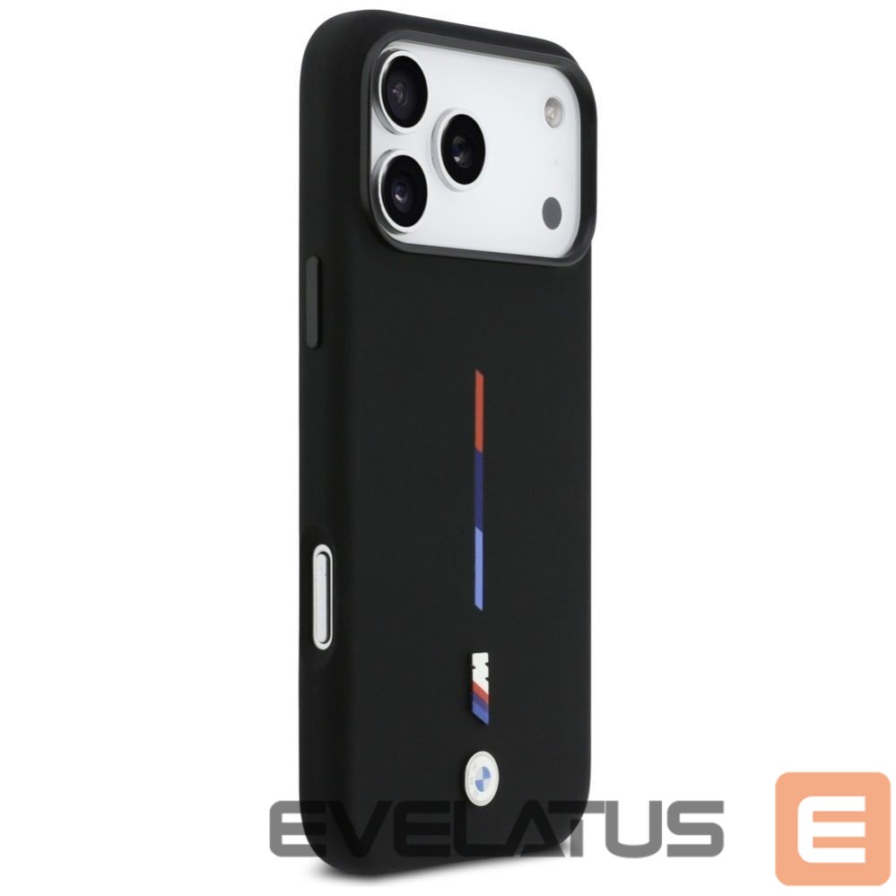 Muud kaubad BMW BMW M Silicon Tricolor Line MagSafe Case for iPhone 17 Pro Max - Black