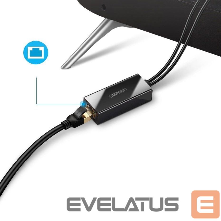 Muu telefoni lisavarustus Ugreen Ugreen 30985 external network card for Chromecast with micro USB / USB-A connectors 100Mb/s 1m - black