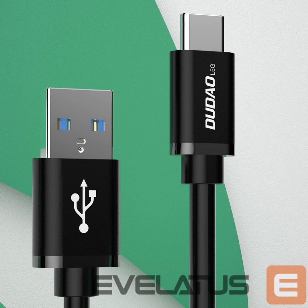 Kaabel Dudao Dudao cable USB cable - USB Type C Super Fast Charge 1 m black (L5G-Black)