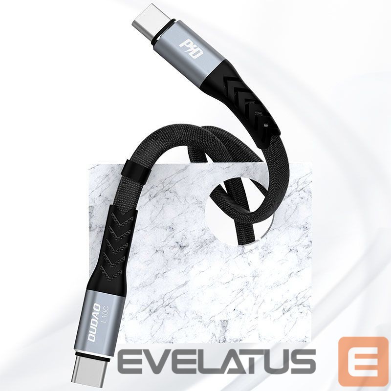 Kaabel Dudao Dudao L10C USB-C - USB-C PD cable 100W 5A 0.23m - black