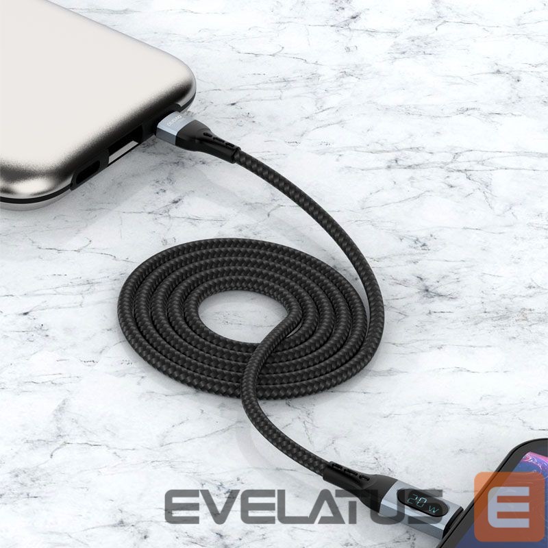 Üleminek Dudao Dudao USB Type C - Lightning cable fast charging PD 20W 1m black (L7MaxL)