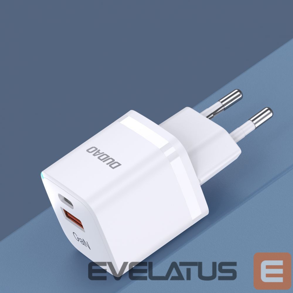 Adaptrid Dudao Wall charger GaN 33W PPS USB C/USB Dudao A13Pro - white