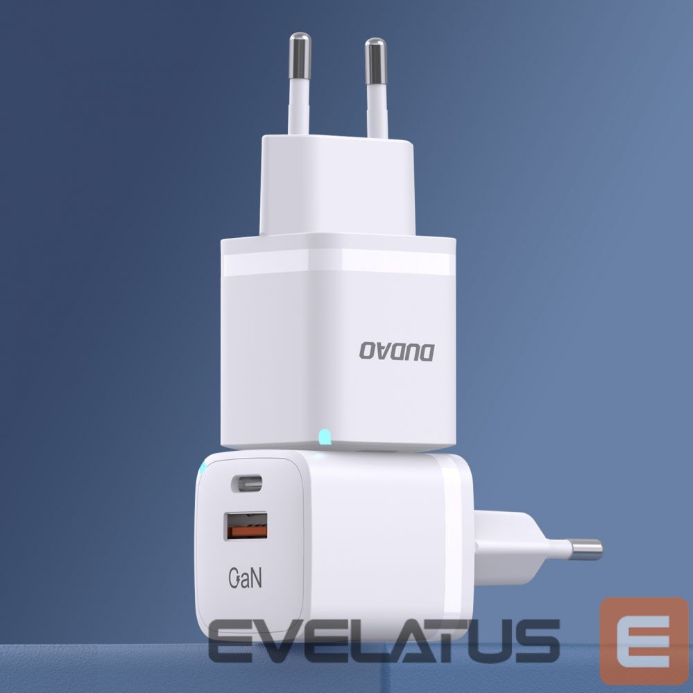 Adaptrid Dudao Wall charger GaN 33W PPS USB C/USB Dudao A13Pro - white