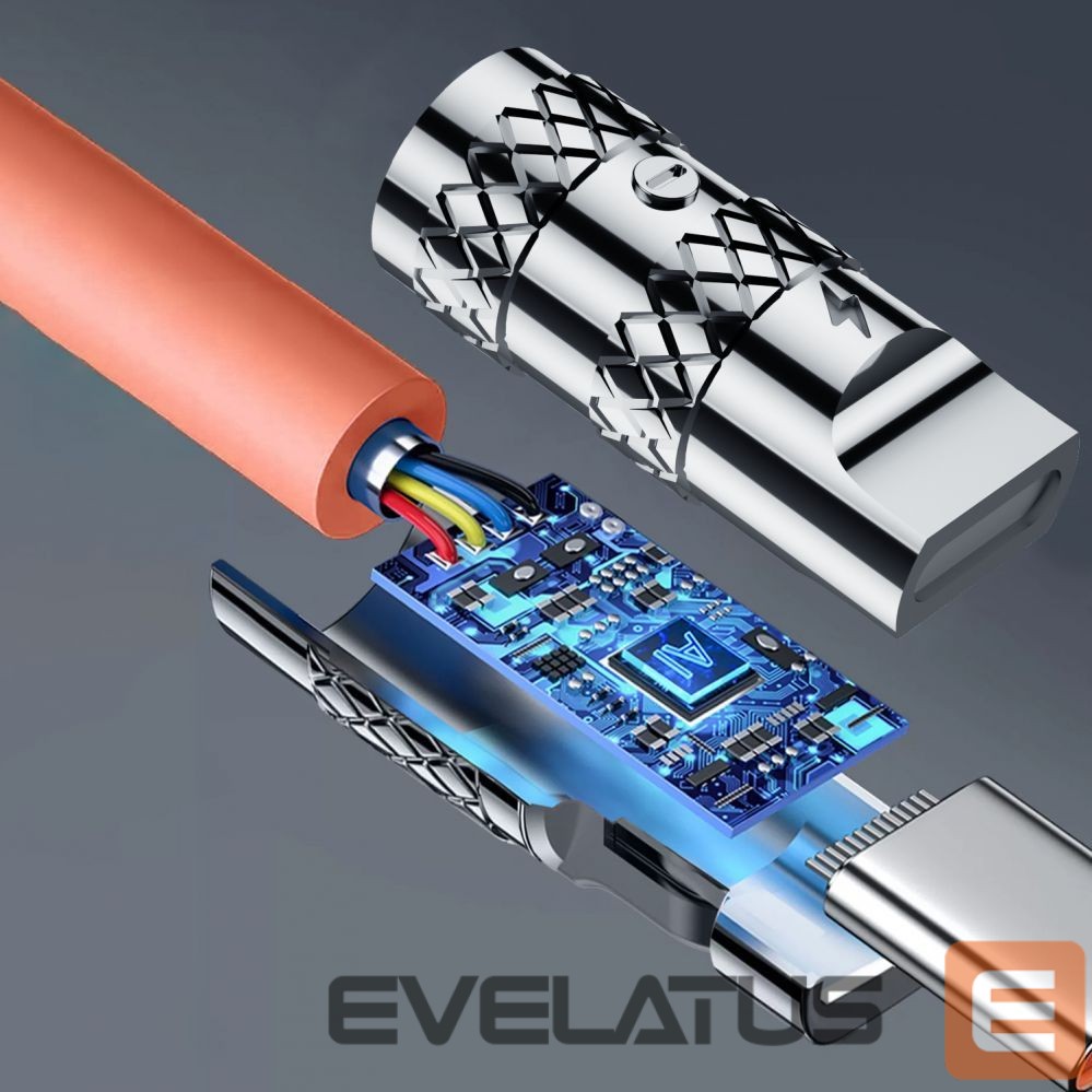 Kaabel Dudao Lightning (male) || USB-C (męski)