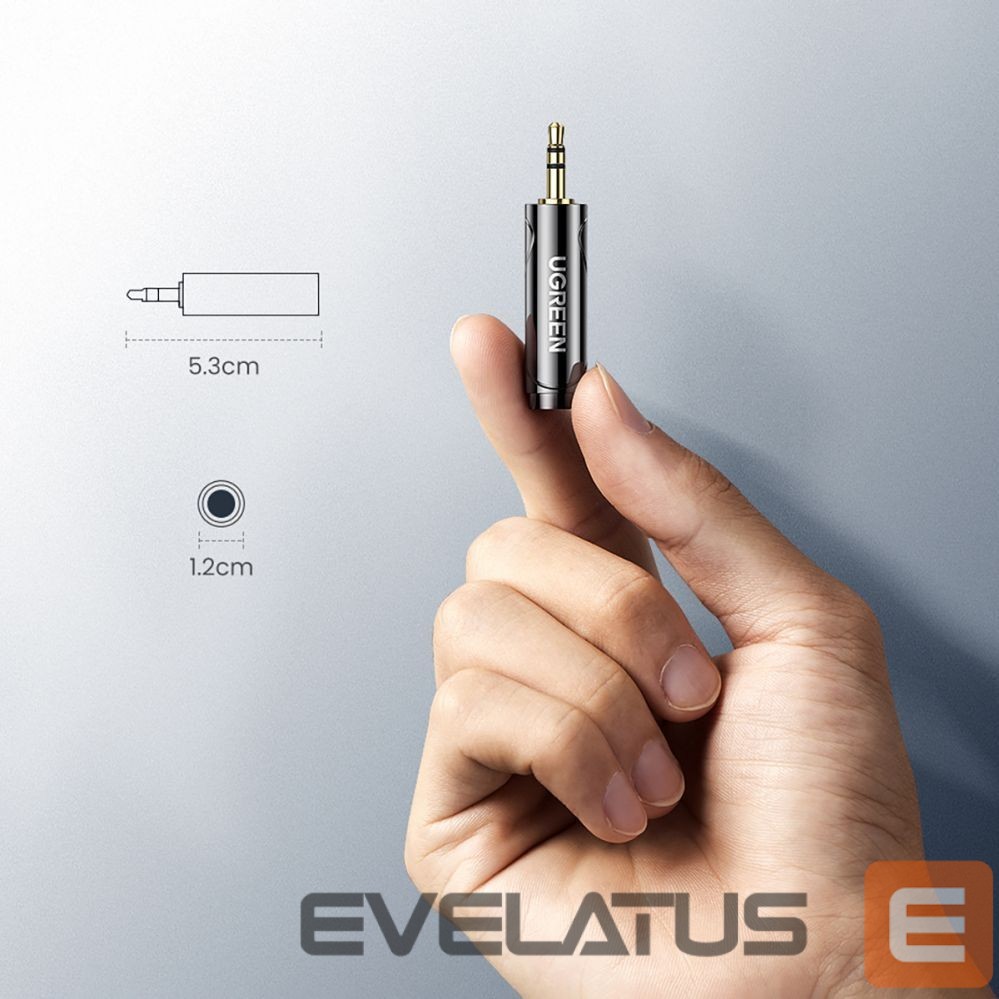 Üleminek Ugreen Ugreen adapter 3.5mm audio adapter (male) to 6.35mm mini jack (female) gray (AV168) Grey