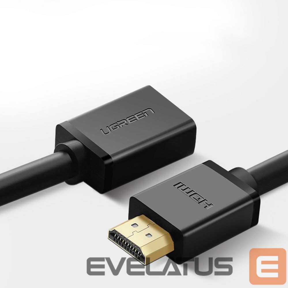 Kaabel Ugreen Ugreen HD107 10141 HDMI (Male) - HDMI (Female) 4K Cable 1m - Black
