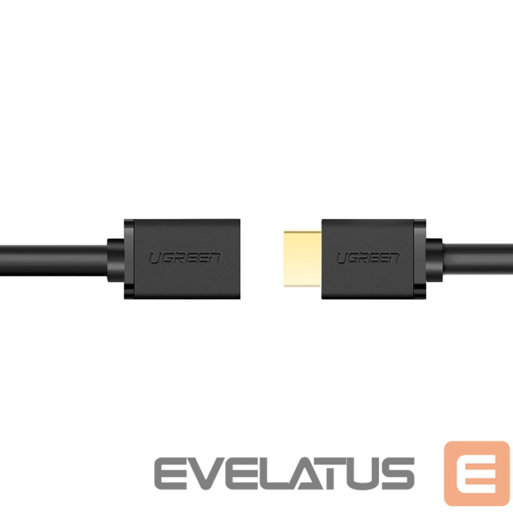 Kaabel Ugreen Ugreen HD107 10141 HDMI (Male) - HDMI (Female) 4K Cable 1m - Black