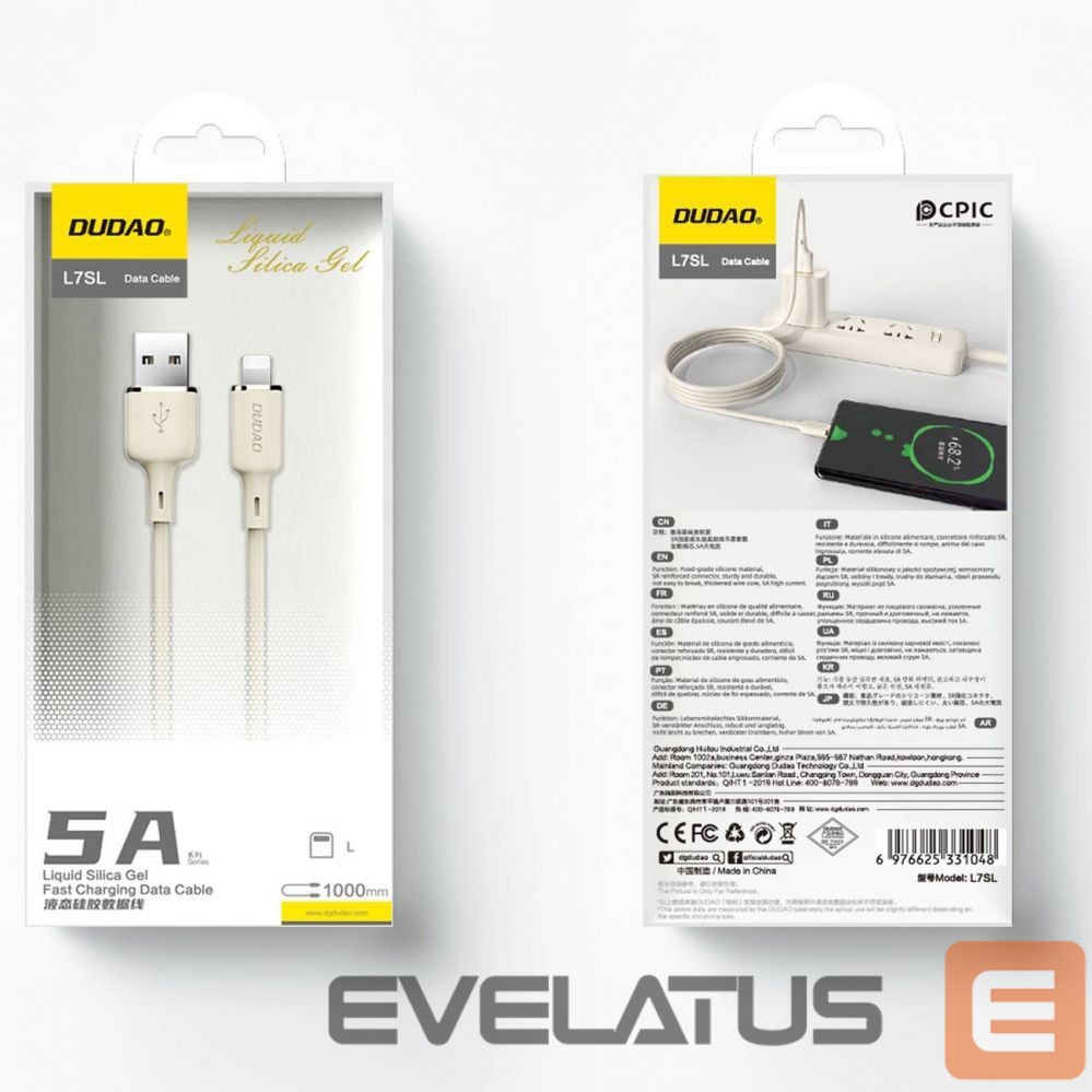 Muu telefoni lisavarustus Dudao USB-A (male) || Lightning (male)