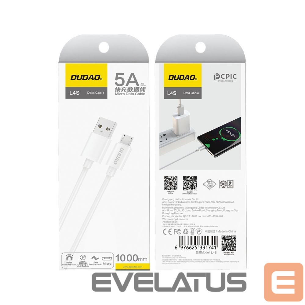 Kaabel Dudao USB-A (male) || Micro USB-B (male)