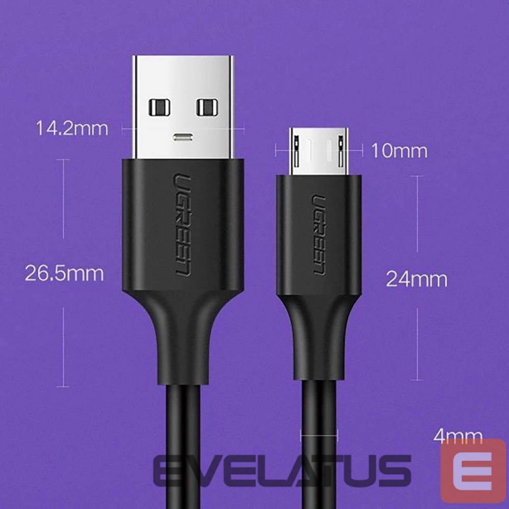 Kaabel Ugreen Ugreen US289 60134 micro USB / USB-A cable 0.25m - black