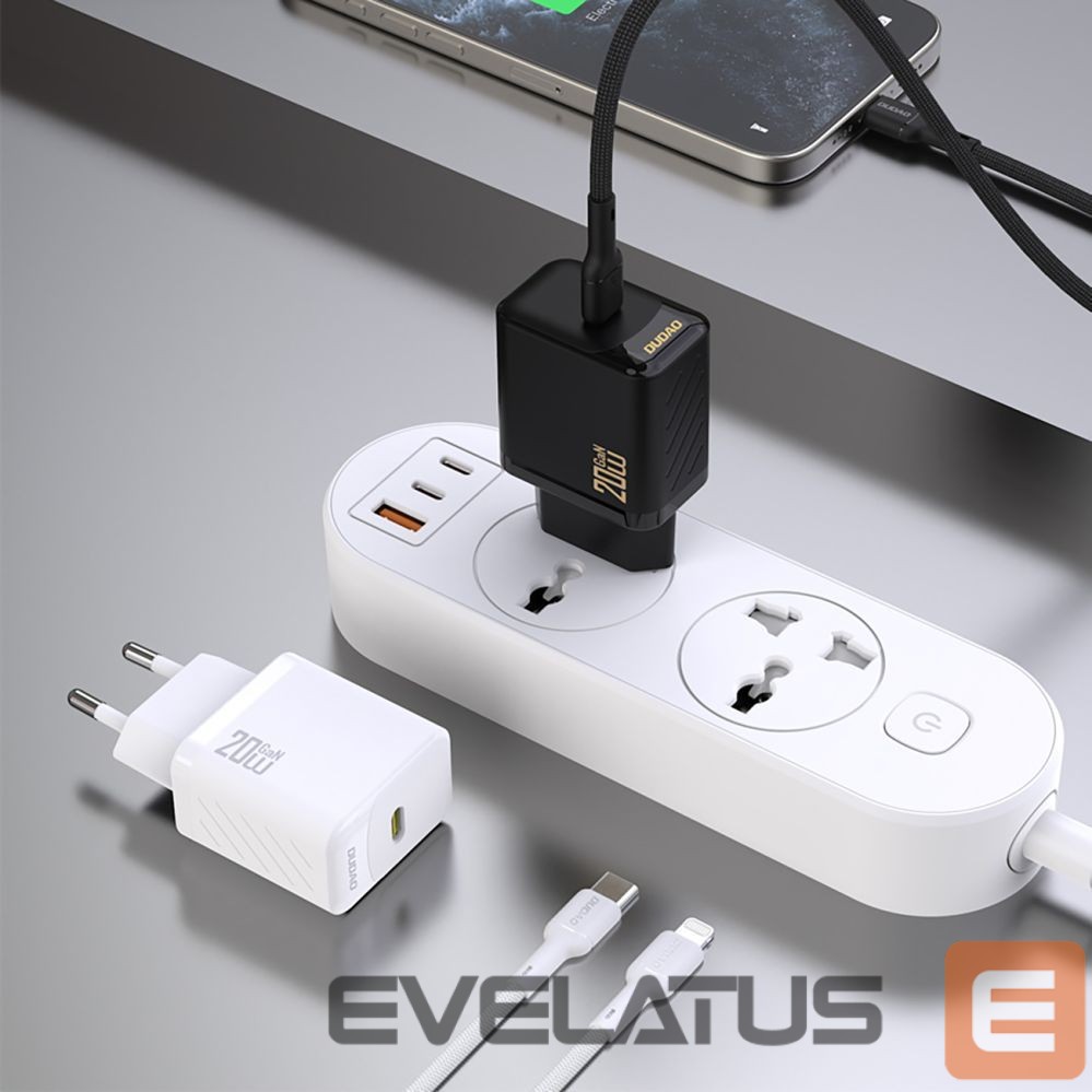 Adaptrid Dudao Dudao A26 PD20W GaN USB-C Charger - White