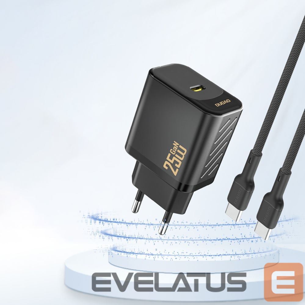 Adaptrid Dudao Dudao A27 25W GaN USB-C Wall Charger - Black