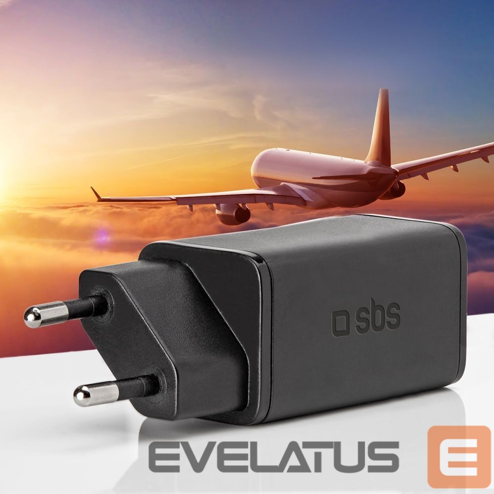 Adaptrid SBS SBS TETRGAN1C65W 65W GaN Power Delivery Charger - Black