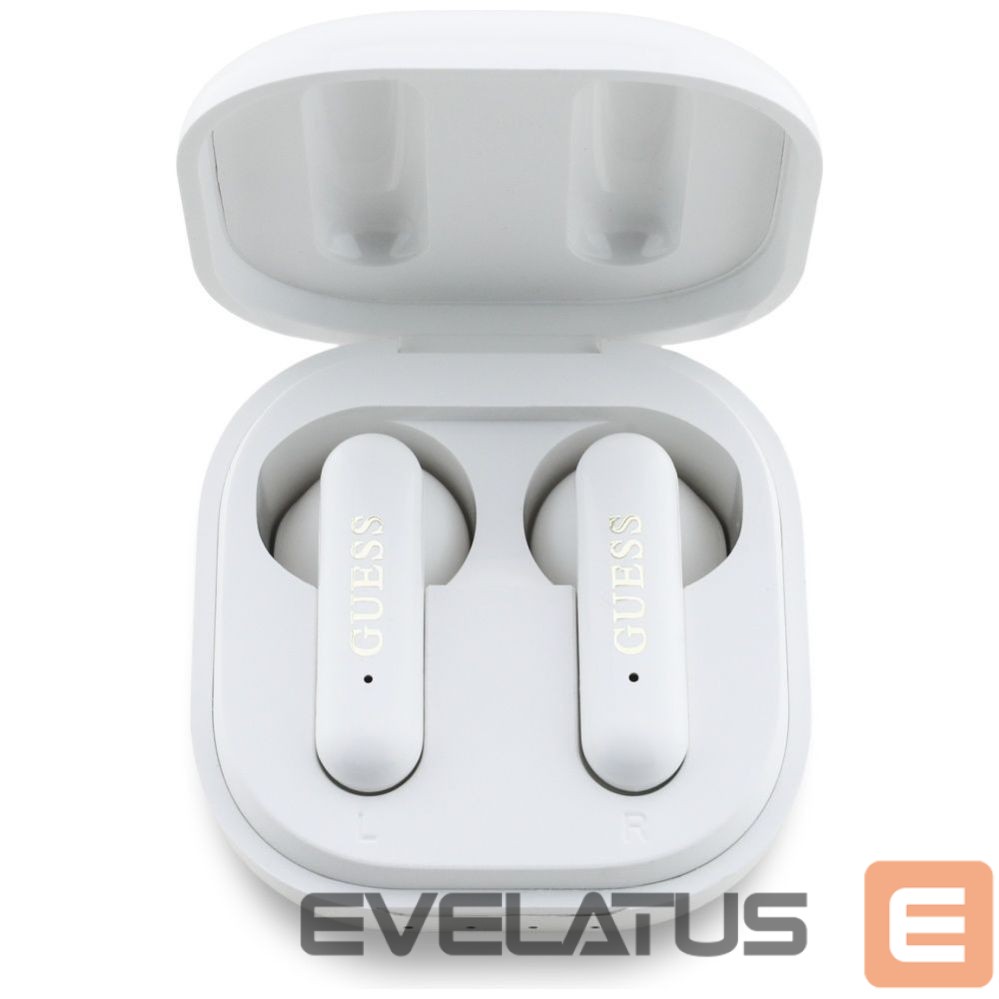 Juhtmevabad kõrvaklapid Guess Wireless earphones TWS Guess 4G Metal Logo white