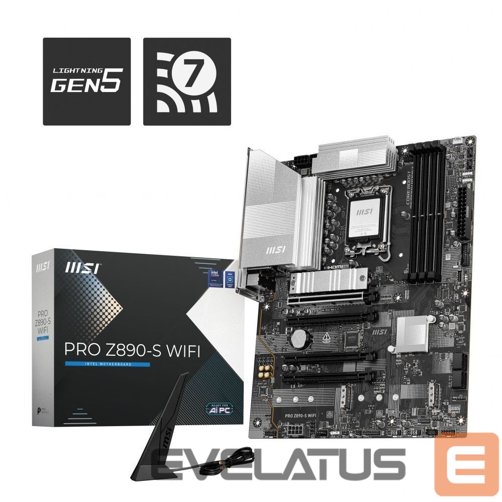 Intel protsessori emaplaat MSI PRO Z890-S WIFI |