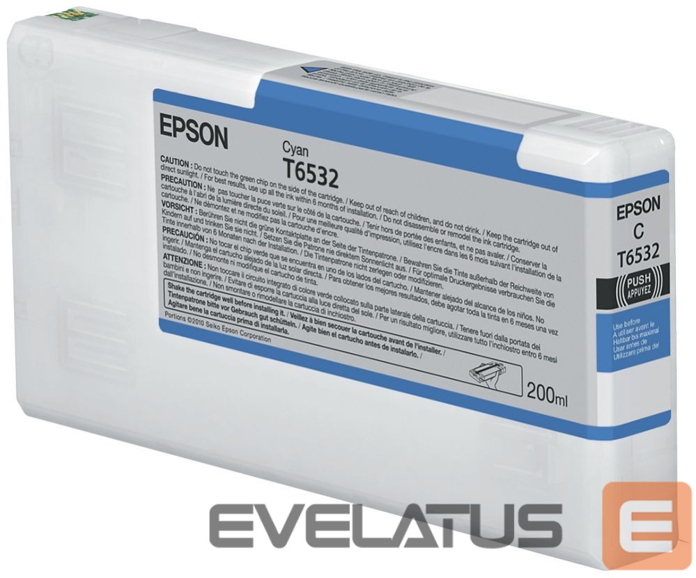Tarvikud ja tarvikud EPSON T6532 Ink Cartridge, Cyan