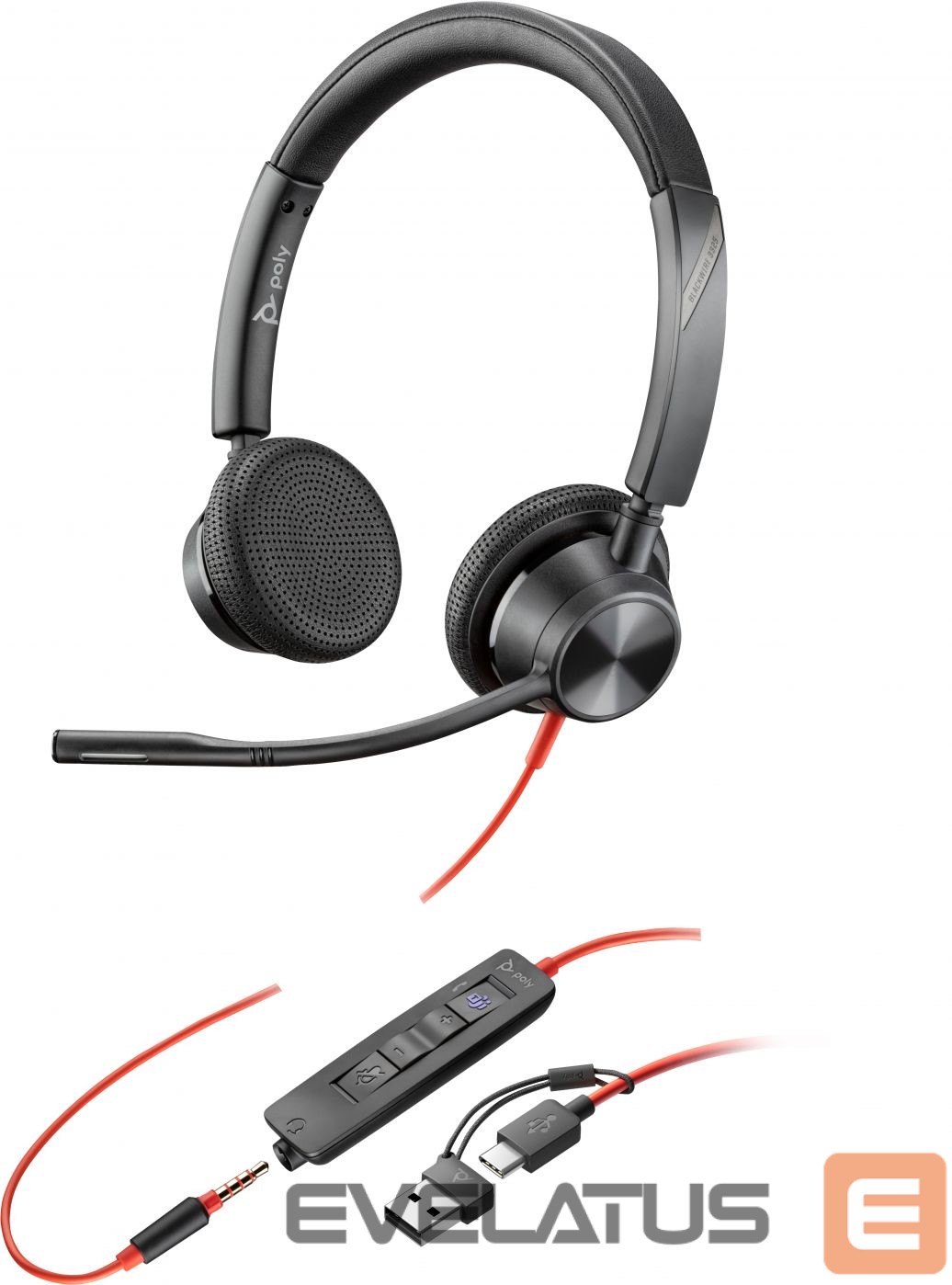 Arvutitarvikud HP HP Poly BW 3325 -M USB-C HS +USB-C/A