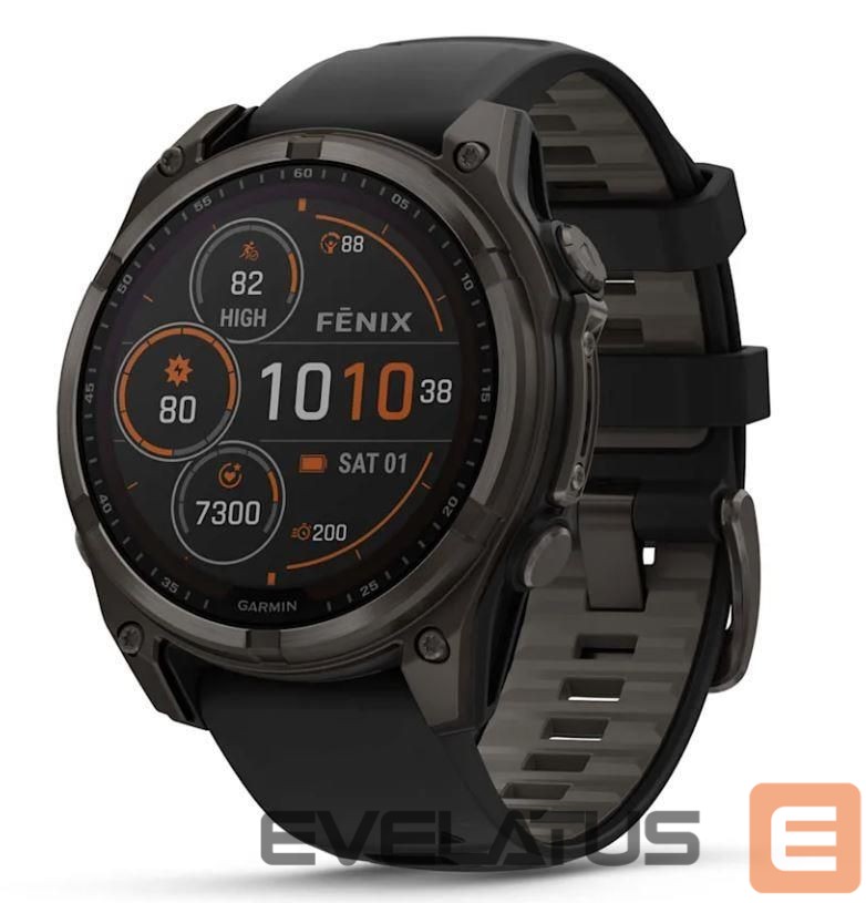 Nutikell Garmin SMARTWATCH FENIX 8 SAPP. SOLAR/BLACK/GRAY 47 mm, 010-02906-11