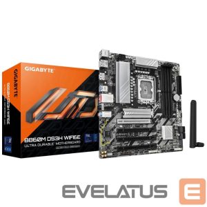 Intel protsessori emaplaat Gigabyte  Mainboard||Intel B860 Express|LGA1851|Micro-ATX|Memory DDR5|Memory slots 4|4xPCI-Express 4.0 16x|1xPCI-Express 5.0 16x|2xM.2|1xHDMI|2xDisplayPort|1xAudio-In|1xAudio-Out|1xMicrophone|3xUSB 2.0|1xUSB-C|1xPS/2|1xRJ45|B860MDS3HWIFI6E1.0 