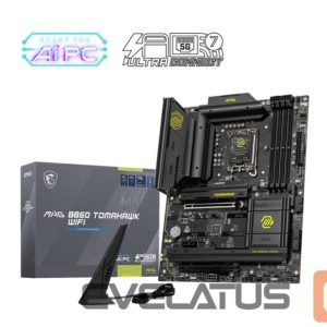 Intel protsessori emaplaat MSI  Mainboard||Intel B860 Express|LGA1851|ATX|Memory DDR5|Memory slots 4|1xPCI-Express 4.0 1x|1xPCI-Express 4.0 4x	|1xPCI-Express 5.0 16x|3xM.2|1xHDMI|1xDisplayPort|8xUSB 2.0|6xUSB 3.2|3xUSB-C|1xOptical S/PDIF|1xRJ45|3xAudio port|1xThunderbolt|MAGB860TOMAHAWKWIFI 