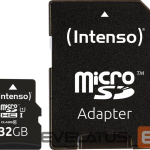 Muu arvutitarvik Intenso  MEMORY MICRO SDHC 32GB UHS-I/W/ADAPTER 3423480 