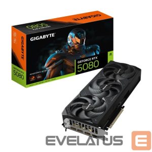 Graafikakaart / ideokaardid Gigabyte  Graphics Card||NVIDIA GeForce RTX 5080|16 GB|GDDR7|256 bit|PCIE 5.0 16x|GPU 2670 MHz|Triple slot Fansink|1xHDMI|3xDisplayPort|GV-N5080WF3OC-16GD1.0 