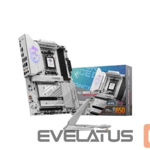 AMD protsessori emaplaat MSI  Mainboard||AMD B850|SAM5|ATX|Memory DDR5|Memory slots 4|3xPCI-Express 16x|4xM.2|1xHDMI|1xAudio-In|1xAudio-Out|4xUSB 2.0|1xUSB 3.0|2xUSB 3.2|3xUSB-C|1xOptical S/PDIF|1xRJ45|MPGB850EDGETIWIFI 