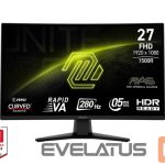 Monitorid MSI  LCD Monitor||MAG 274CXF|27"|Gaming/Curved|Tilt|Matte|Panel VA|1920x1080|16:9|280 Hz|0.5 ms|Colour Black|MAG274CXF 