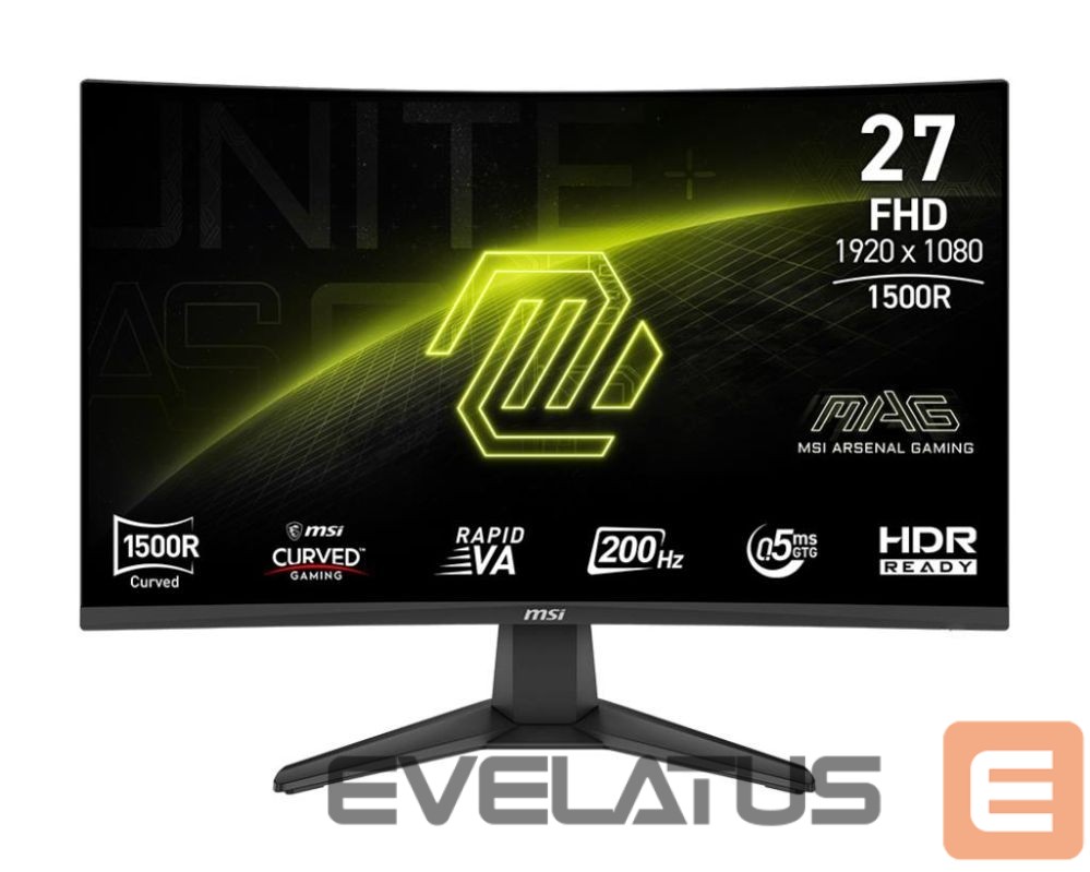 Monitorid MSI LCD Monitor||MAG 276CF E20|27"|Gaming/Curved|Panel VA|1920x1080|16:9|200 Hz|0.5 ms|MAG276CFE20
