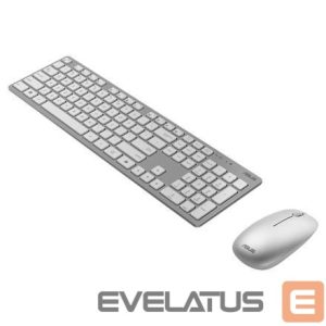 Arvuti klaviatuur Asus  KEYBOARD +MOUSE WRL OPT. W5000/WHITE 90XB0430-BKM3D0 