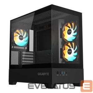 Arvuti korpus Gigabyte  Case||C201 PANORAMIC|MidiTower|Case product features Rackmountable/Removeable HDD basket/Transparent panel|Not included|MicroATX|MiniITX|Colour Black|GB-C201P 