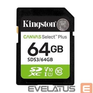 Muu arvutitarvik Kingston  MEMORY SDXC 64GB UHS-I/SDS3/64GB 