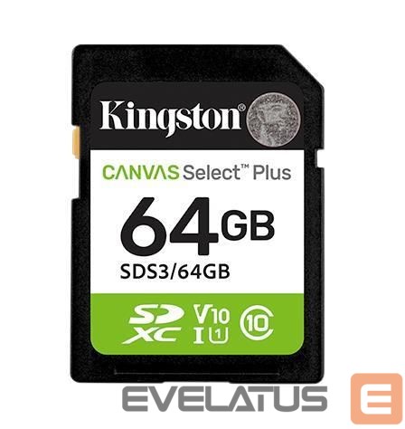 Muu arvutitarvik Kingston MEMORY SDXC 64GB UHS-I/SDS3/64GB