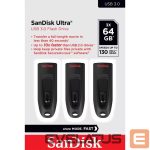 Mälupulk SANDISK BY WESTERN DIGITAL  MEMORY DRIVE FLASH USB3 64GB/3PK SDCZ48-064G-G46T 