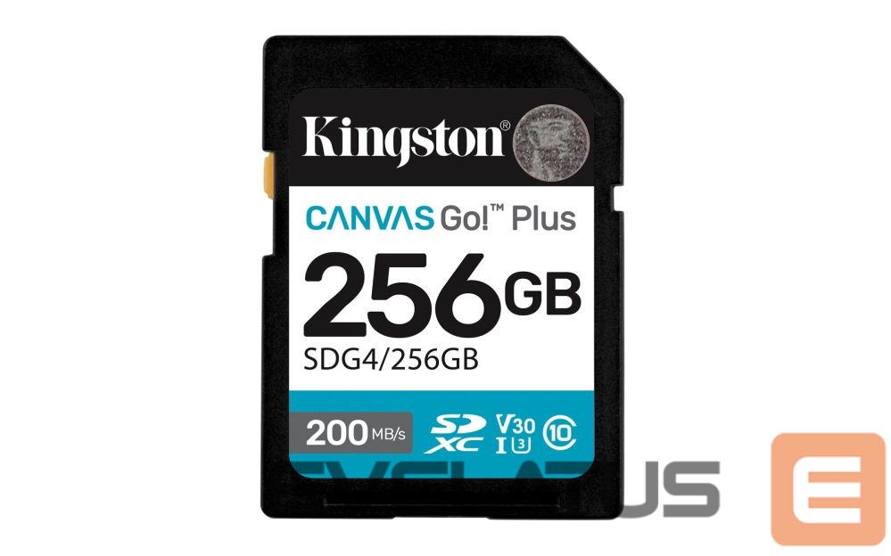 Muu arvutitarvik Kingston MEMORY SDXC 256GB UHS-I/SDG4/256GB