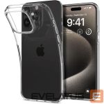 Tagakaaned Spigen  Spigen Liquid Crystal Case for iPhone 15 Pro Max - Clear 