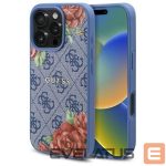 Muud kaubad Guess  Guess 4G Flowers Print MagSafe case for iPhone 16 Pro Max - blue 