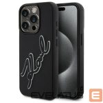 Muud kaubad Karl Lagerfeld  Karl Lagerfeld 3D Rubber Signature Case for iPhone 15 Pro - Black 
