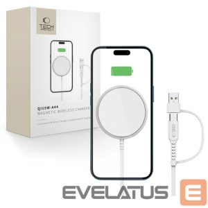 Muud kaubad Tech-Protect  Tech-Protect QI15W-A44 Magnetic Wireless Charger with MagSafe - White 