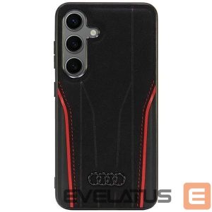 Muud kaubad Audi  Audi Genuine Leather MagSafe S24 S921 black-red hardcase AU-TPUPCS24-R8/D3-RD 