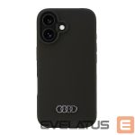 Tagakaaned Audi  Audi Silicone Case iPhone 16 6.1" black/black hardcase AU-LSRIP16-Q3/D1-BK 
