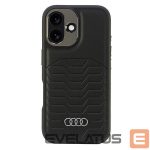 Muud kaubad Audi  Audi Synthetic Leather MagSafe iPhone 16 Plus 6.7" black/black hardcase AU-TPUPCMIP16M-GT/D3-BK 