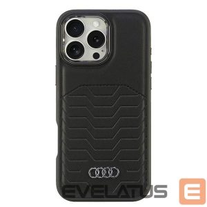 Muud kaubad Audi  Audi Synthetic Leather MagSafe iPhone 16 Pro Max 6.9" black/black hardcase AU-TPUPCMIP16PM-GT/D3-BK 